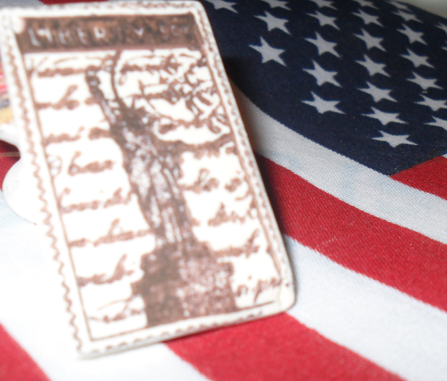 LADY LIBERTY set of 2 tags by Kate Creative Salvage featured in a TREASURY