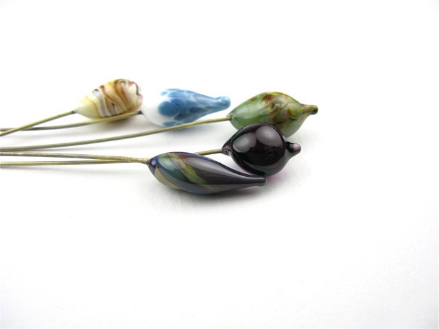 Glass Headpins/Beads, Mixed Bag