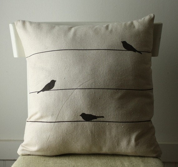 bird on a wire pillow cover