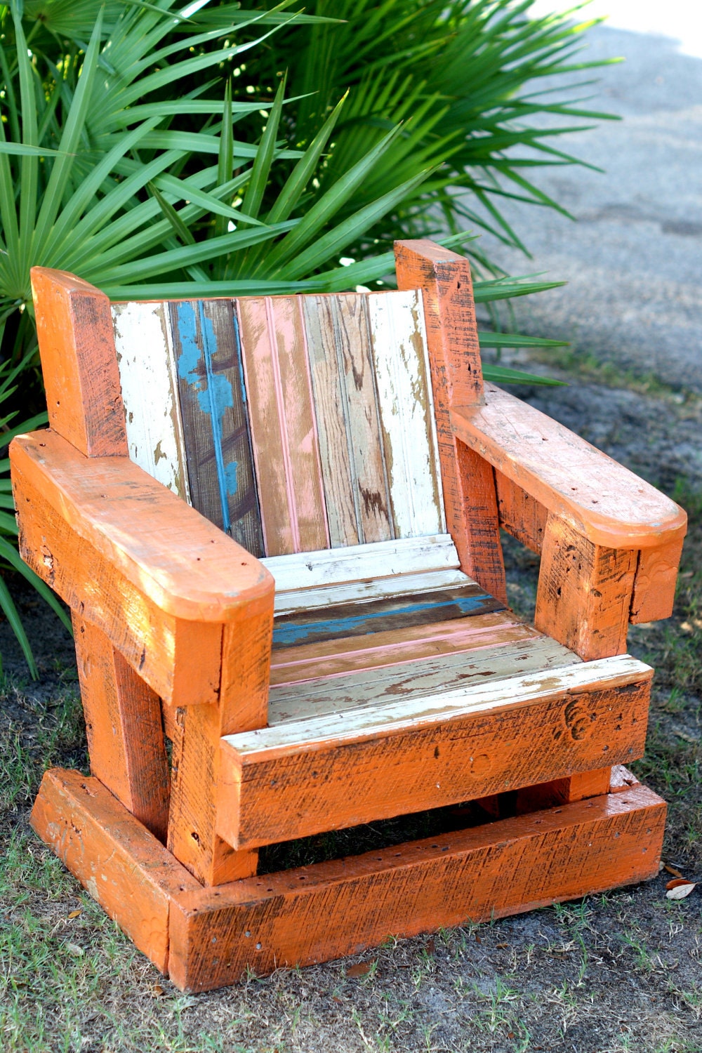 Reclaimed Beadboard Adirondack Chair Child Outdoor Furniture