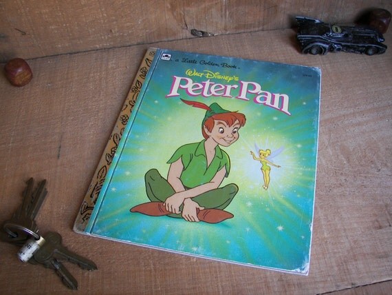 Peter Pan by Walt Disney - 1989 - Vintage (Little Golden Book) hardcover