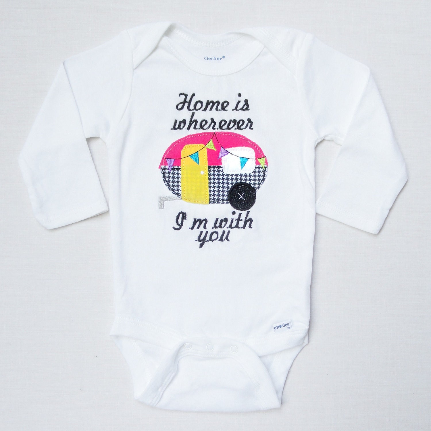 Home Is Wherever I'm With You baby onesie or childrens tee