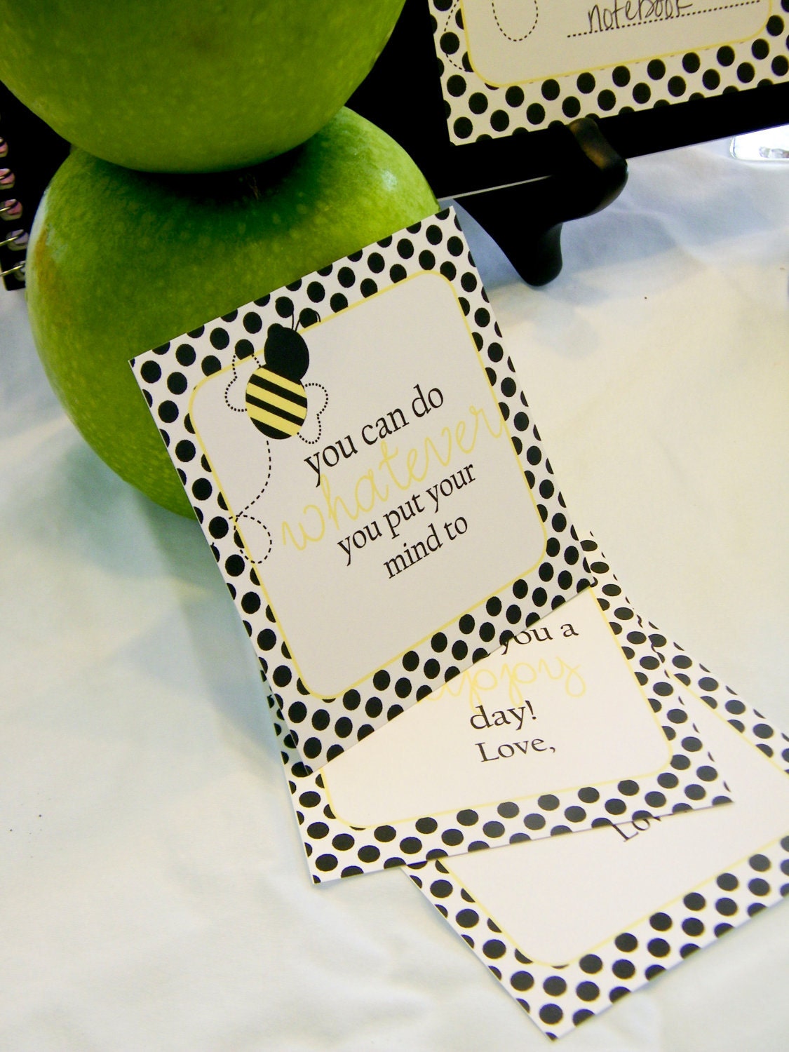 Back to School lunchbox notes with Dainty Bumble Bee