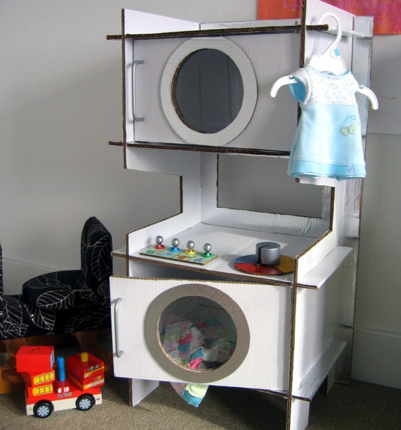 Build a Cardboard Play Washer and Dryer