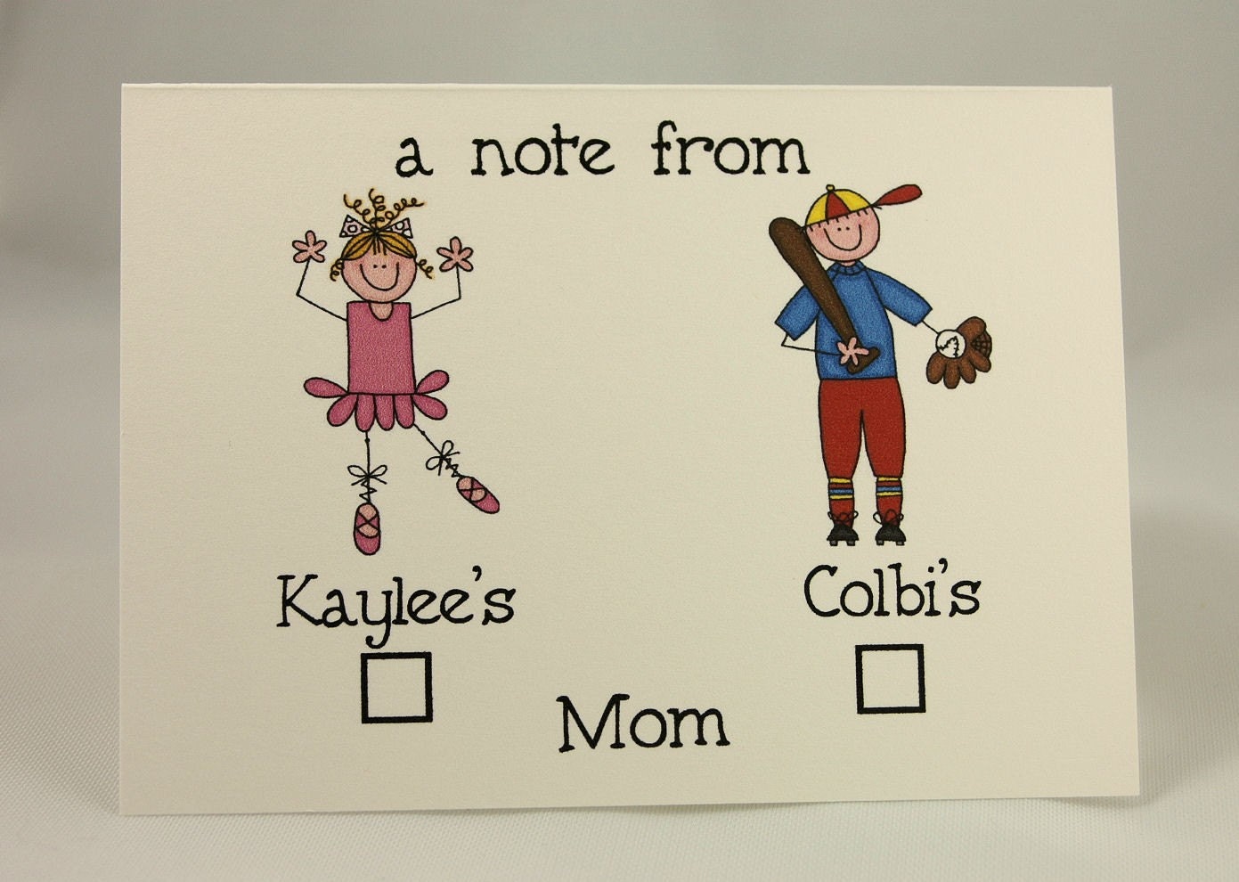 Note-to-Teacher Notecards