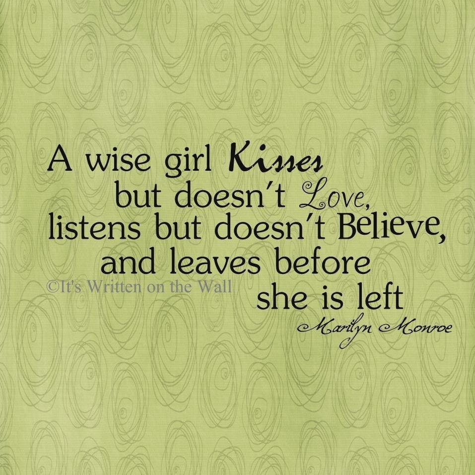 love quotes marilyn monroe. Marilyn Monroe quote A Wise