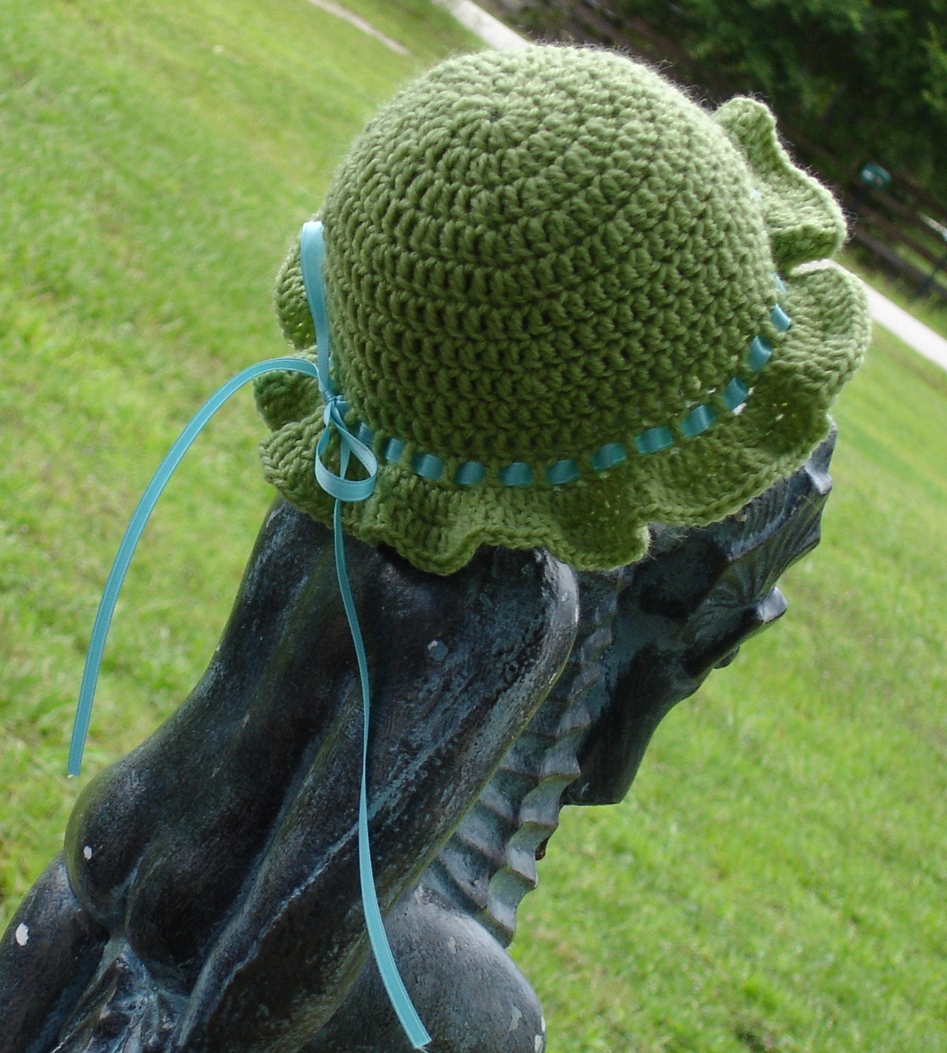 Green with Envy Crochet Hat