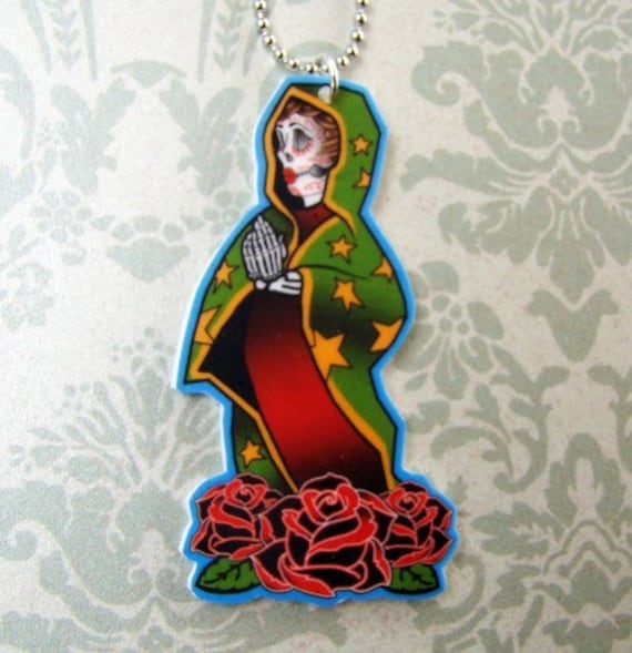 Virgen de Guadalupe Tattoo Necklace. From ModishMayhem