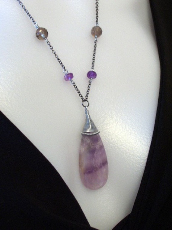 Amethyst Amulet -  Heal Thy Self necklace