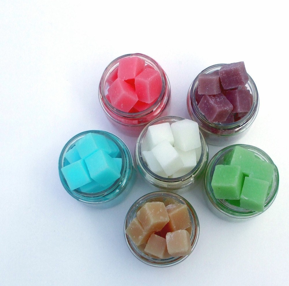 LIMITED EDITION SMALL jar - FESTIVAL OF LIGHTS Shea Butter Soap Bits - natural wipe cubes