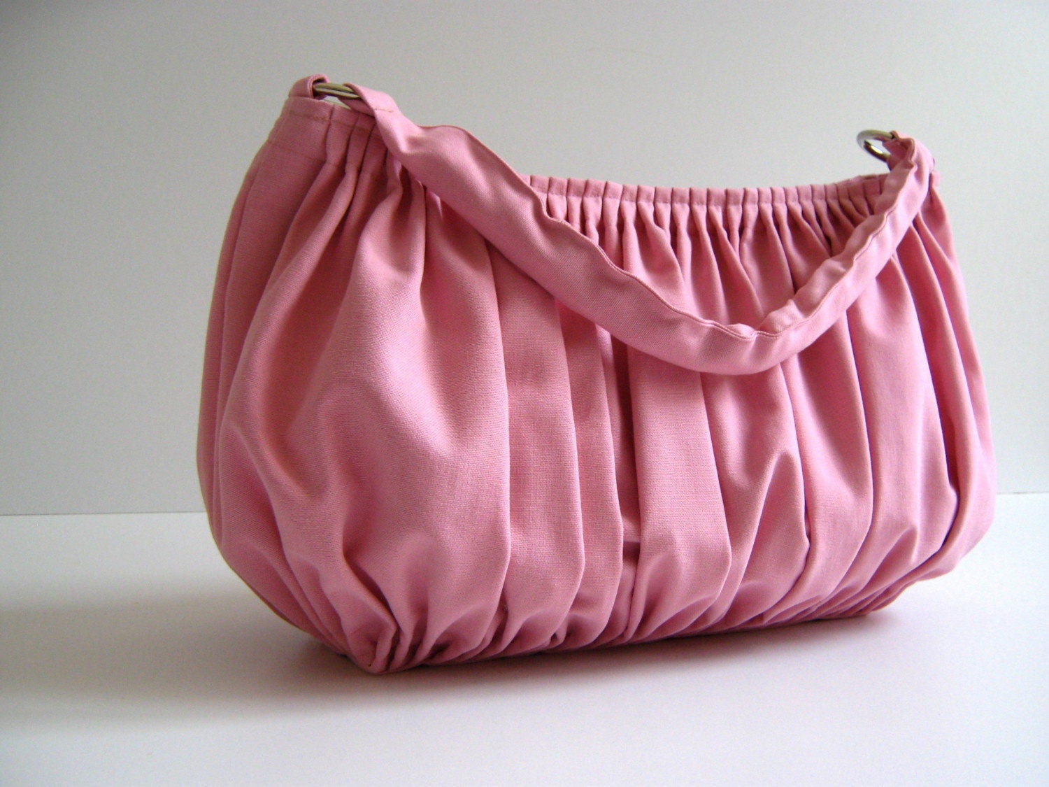 NEW Bella in Bbay Pink --the drapery bag, so chic, large and elegant everyday purse with zippered closure and single strap--