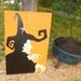 WICKED  canvas arcylic painting wicked WITCH  of the  WEST from  wizard of OZ