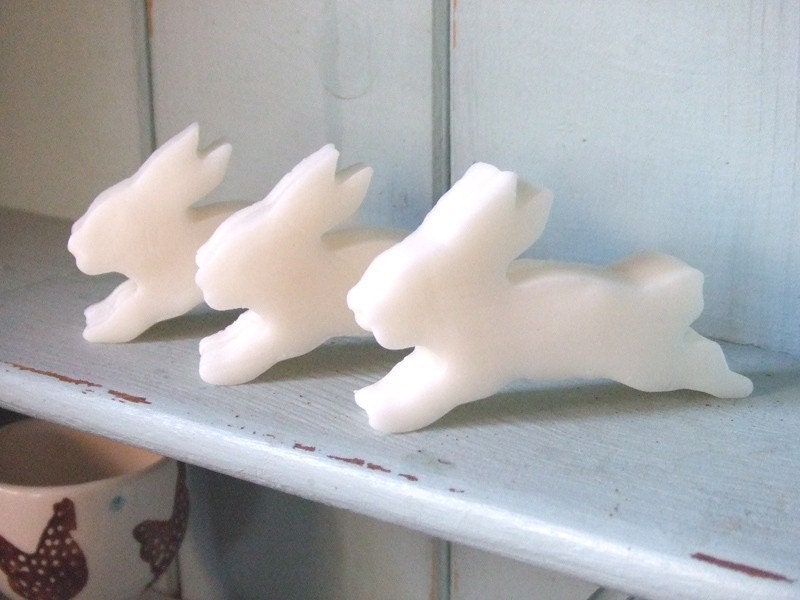 the white rabbit trio almond shea soap
