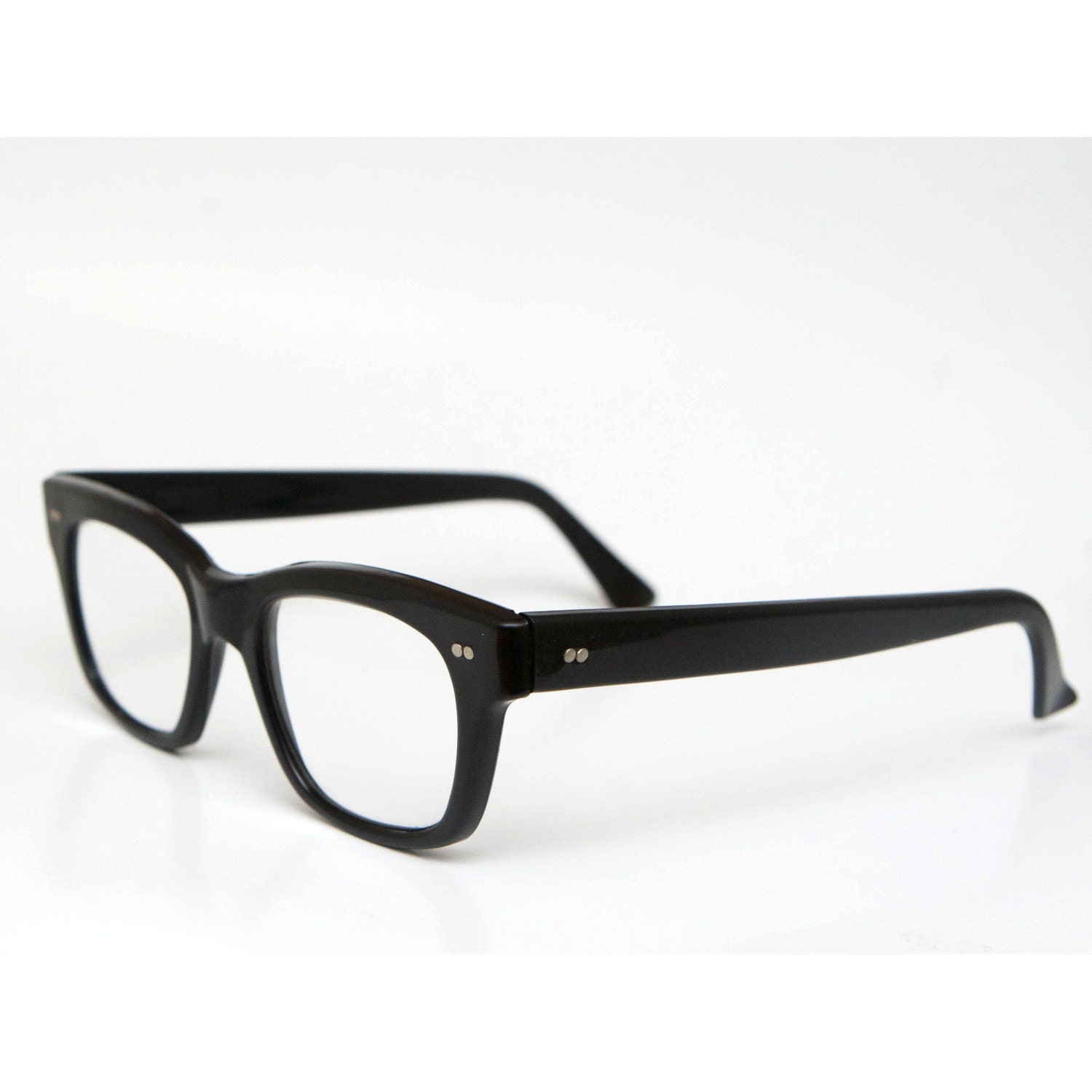 Vintage Black Horn Rim Eyeglasses or Reading Glasses Frame VAM
