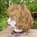 Halloween BLOODY horror vintage  Styrofoam  head with real human hair