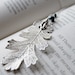 Fallen Real Silver Oak Leaf Necklace