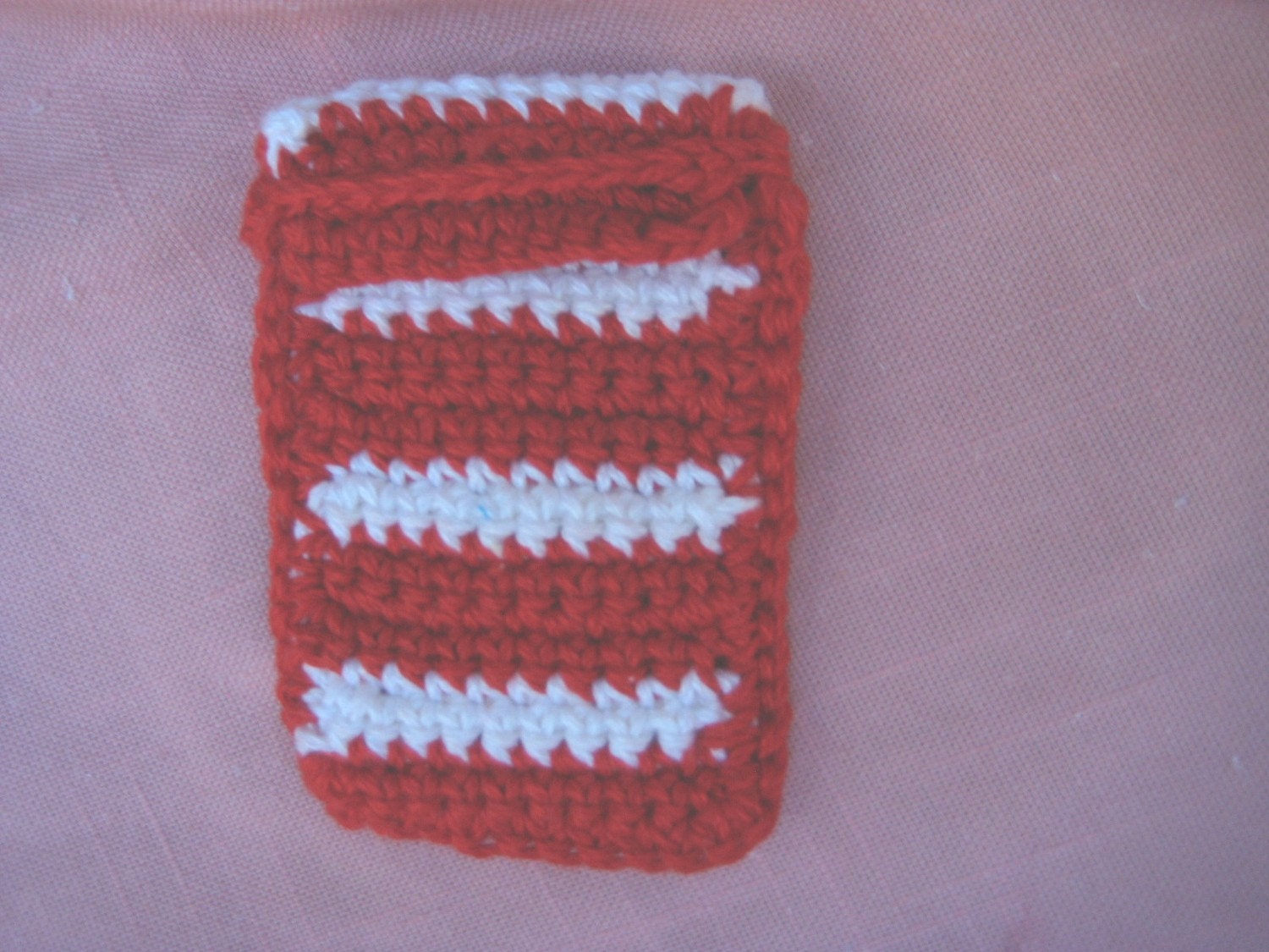 Red and White Card Case, Phone Case, Gadget Case