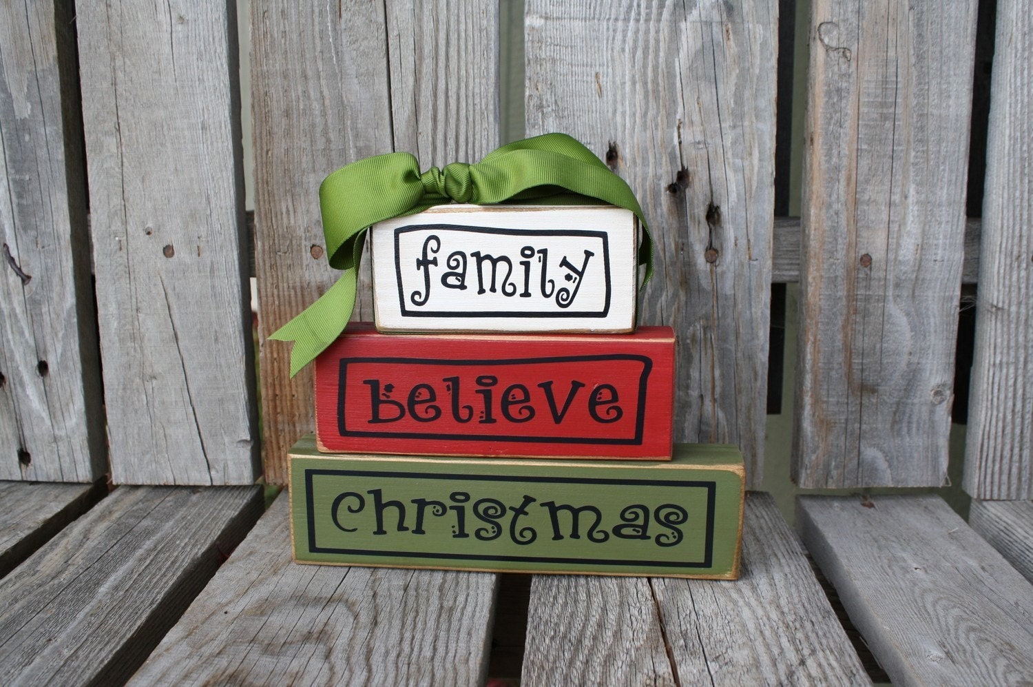 FAMILY . . . . BELIEVE . . . . CHRISTMAS
