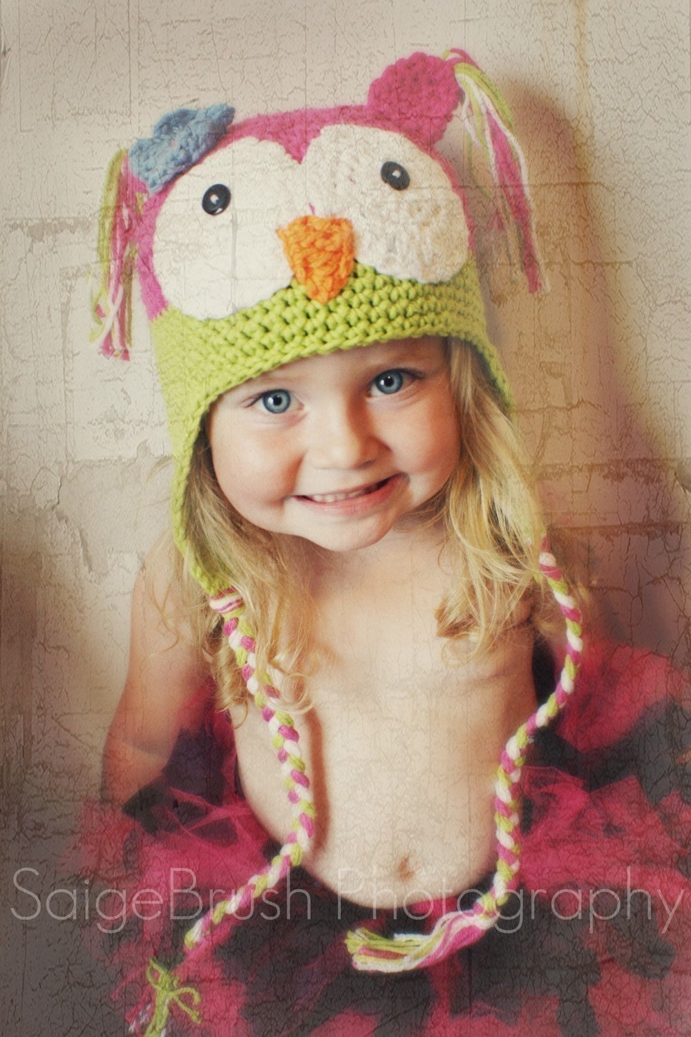 Customize OWLY is sooo cute earflat hat Boy or Girl sizes preeme to 4 years.