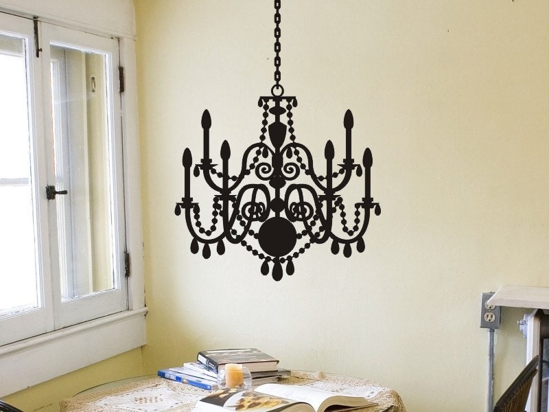 chandelier wall decal sticker living room bedroom wall decor