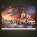 Venice Sunset - Large Impasto Oil Painting by Ginette