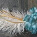 Ginger- Bundle of Dogwood Flowers w/ a Della Fantasia Feather- Free Worldwide Shipping