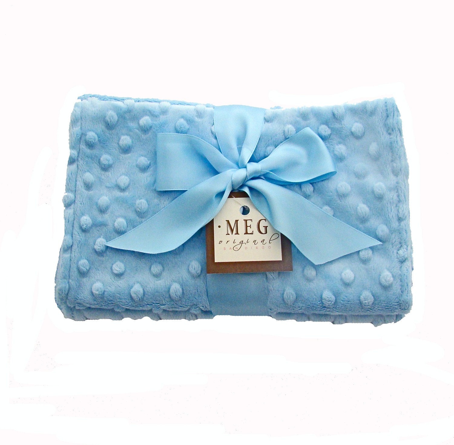 Luxurious Blue Baby Boy Minky Burp Cloth Set-SALE