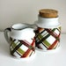 Perfectly Plaid Vintage Pitcher and Jug - Suntrails by Enesco