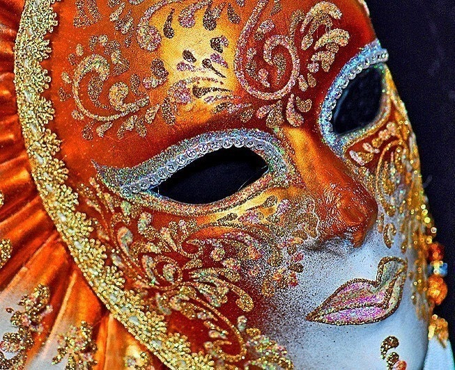 Venetian Carnival Mask by Linda Donnelly