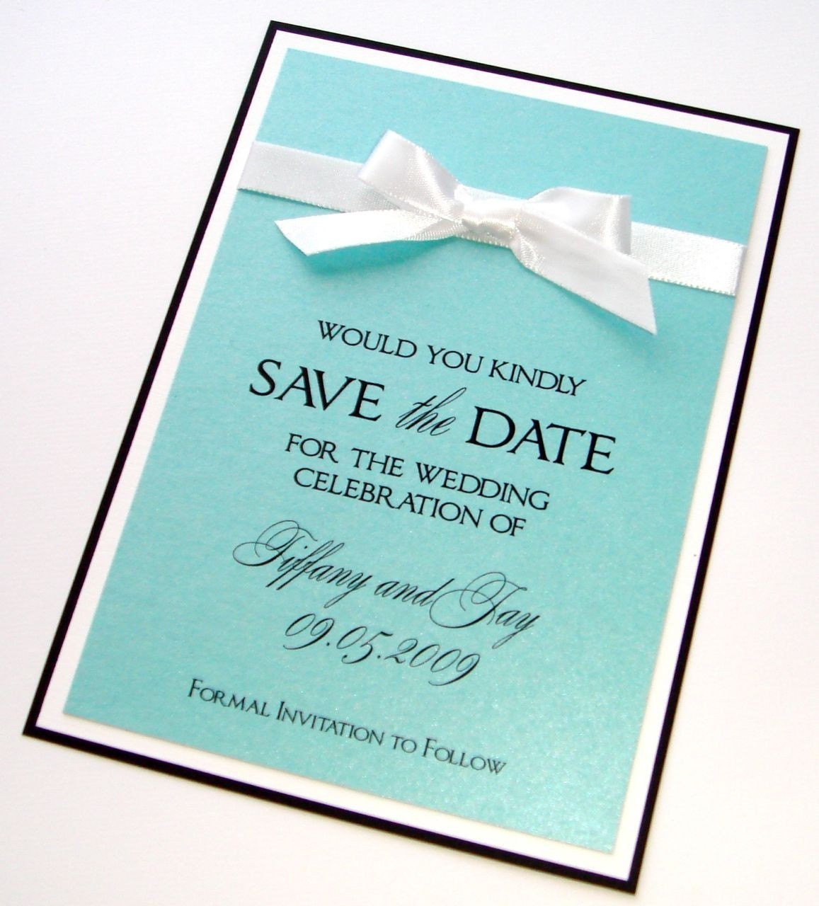 TIFFANY SAVE THE DATE - SAMPLE