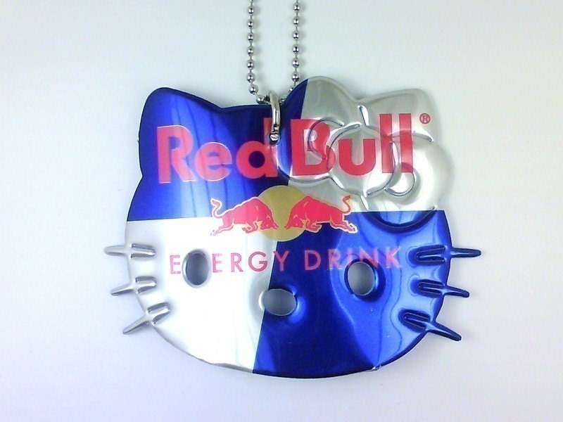 red bull. RED BULL HELLO KITTY NECKLACE