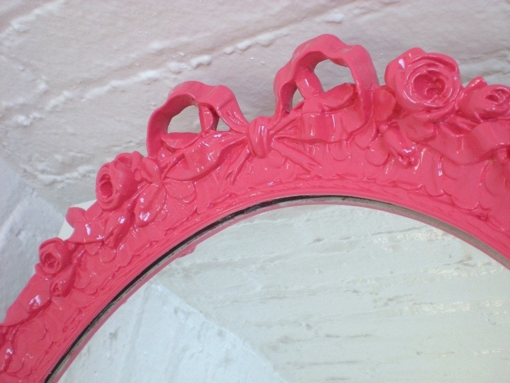 Hot Pink Bow Mirror
