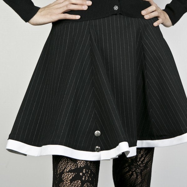 Curious Matilda Pinstripe Skirt ONLY ONE (size 31.75 inch waist)
