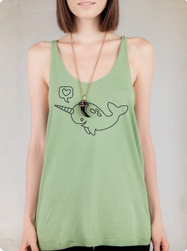 Narwhal Alternative Apparel A-Line Tank Top
