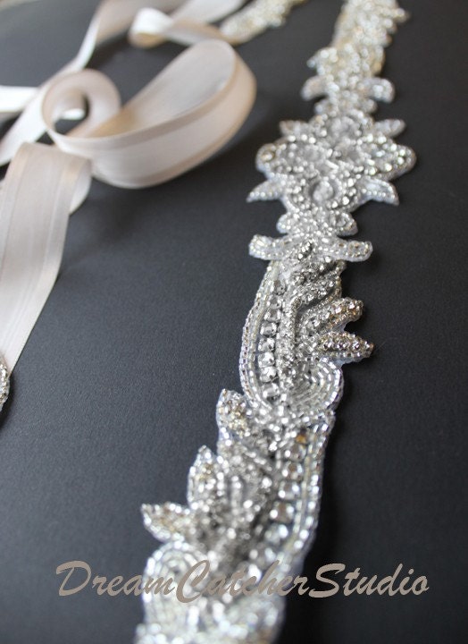 New designs of wedding gown beaded crystal belts sashes have arrived 