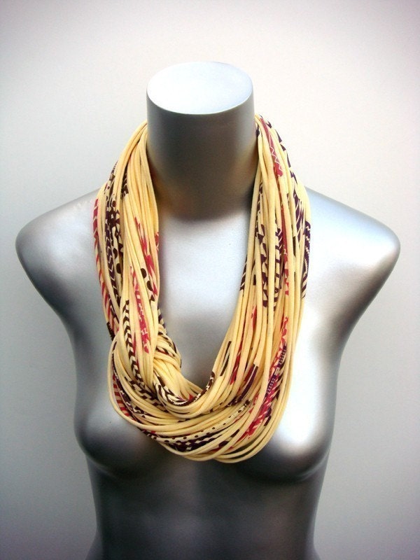 yellow summer neck scarf