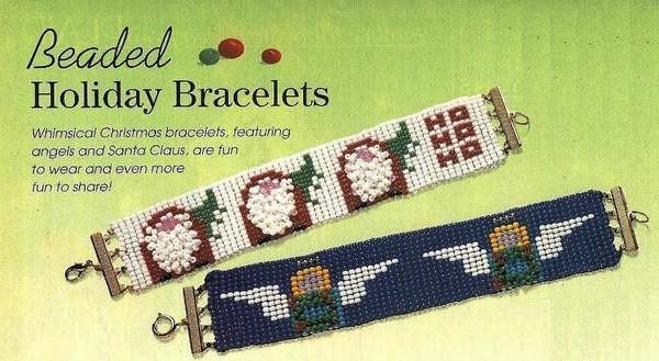 beaded bracelet instructions. Beaded Holiday Bracelet