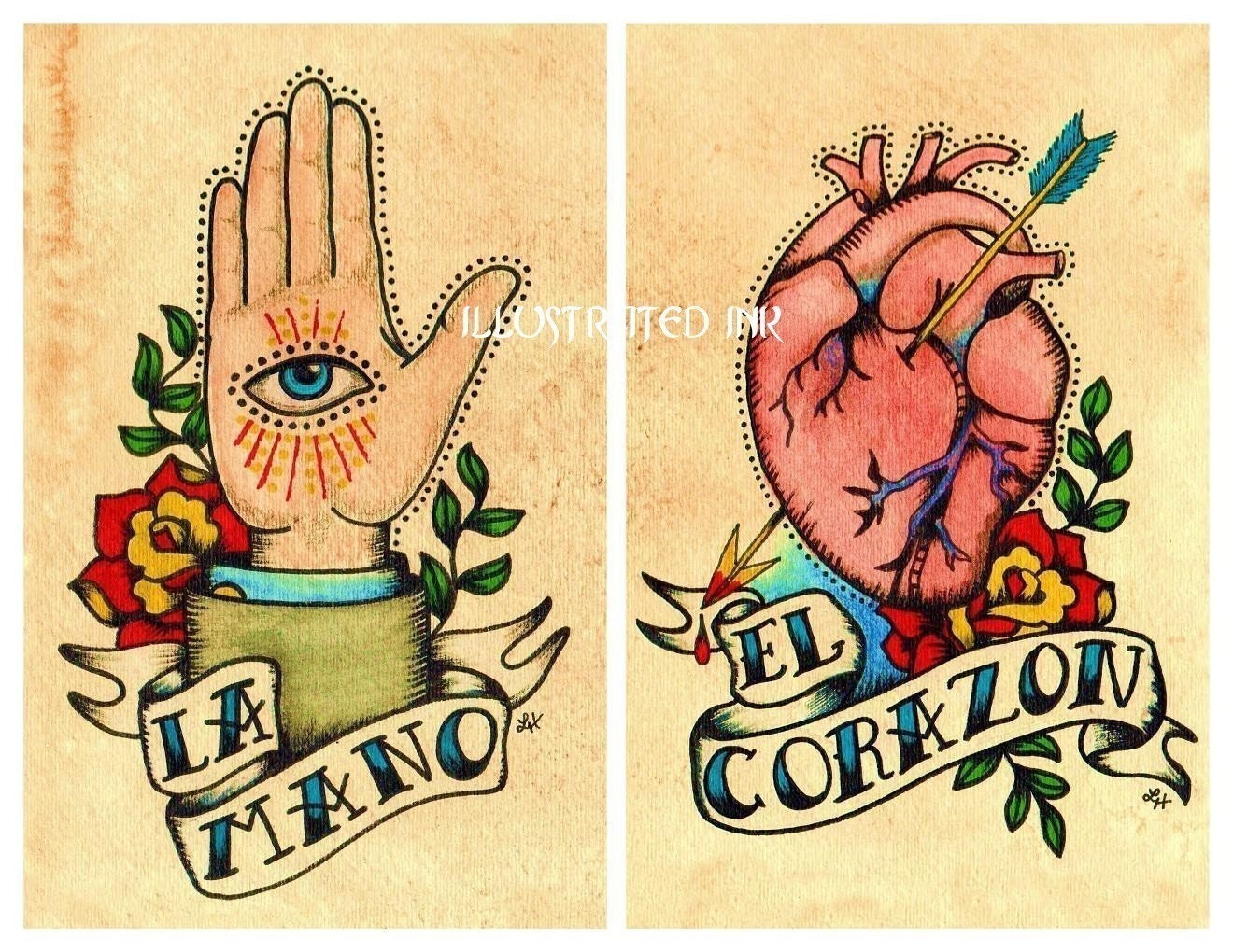 mexican flash tattoo art