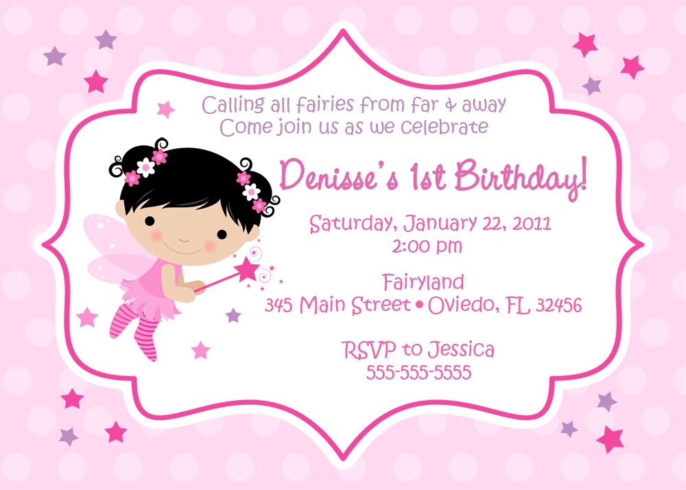 Princess Birthday Party Invitation Wording. Lil#39; Fairy Princess Birthday