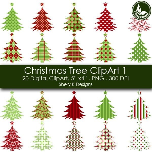 christmas tree clipart. Christmas Tree Clip Art - 20