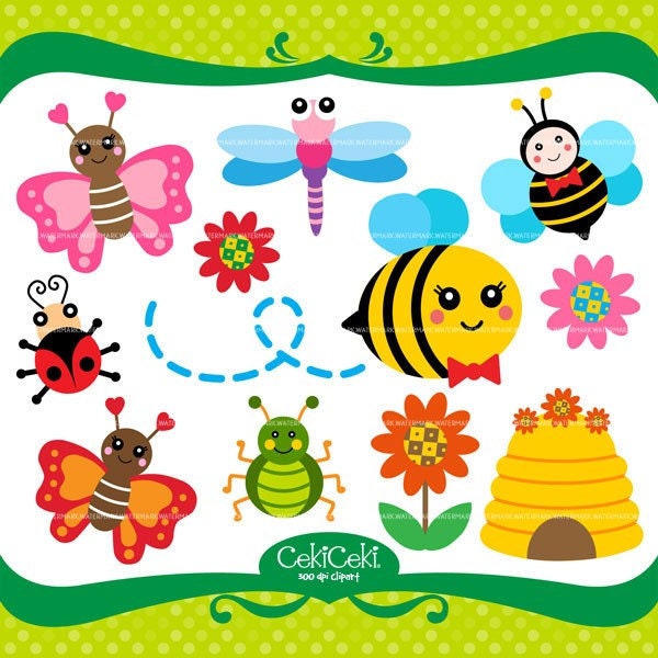 cute dragonfly clipart. CE59 Bumble Bee Butterfly clip