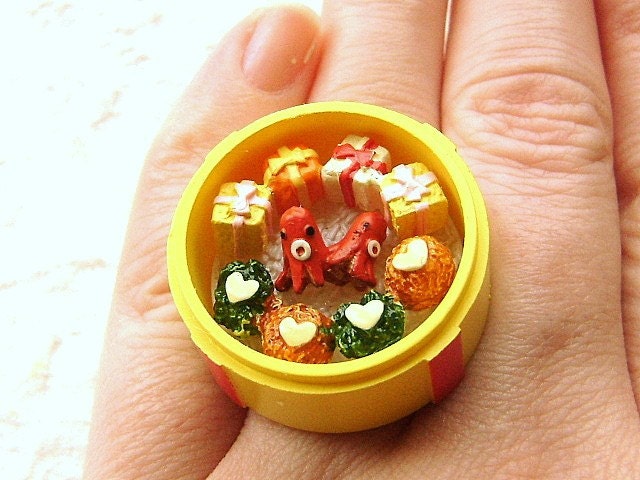 cute bento lunch ring