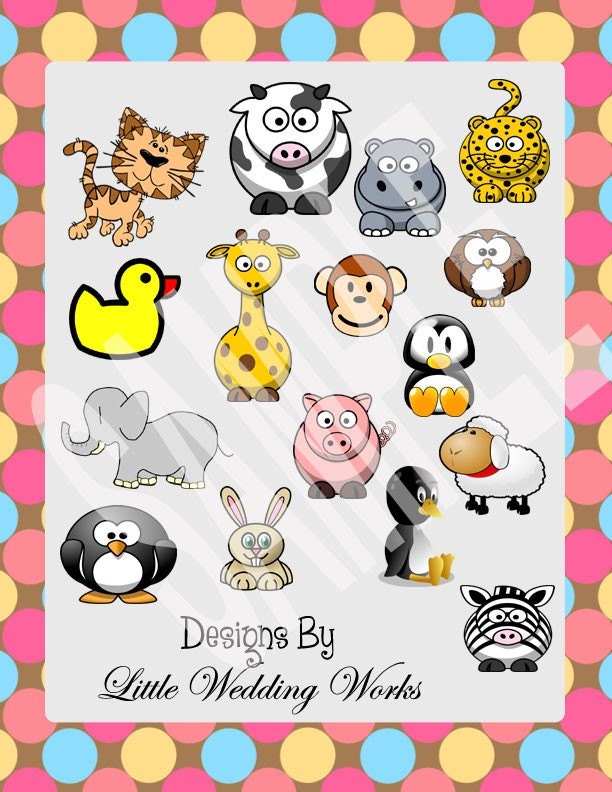 baby animal clipart. Adorable aby animals clip art