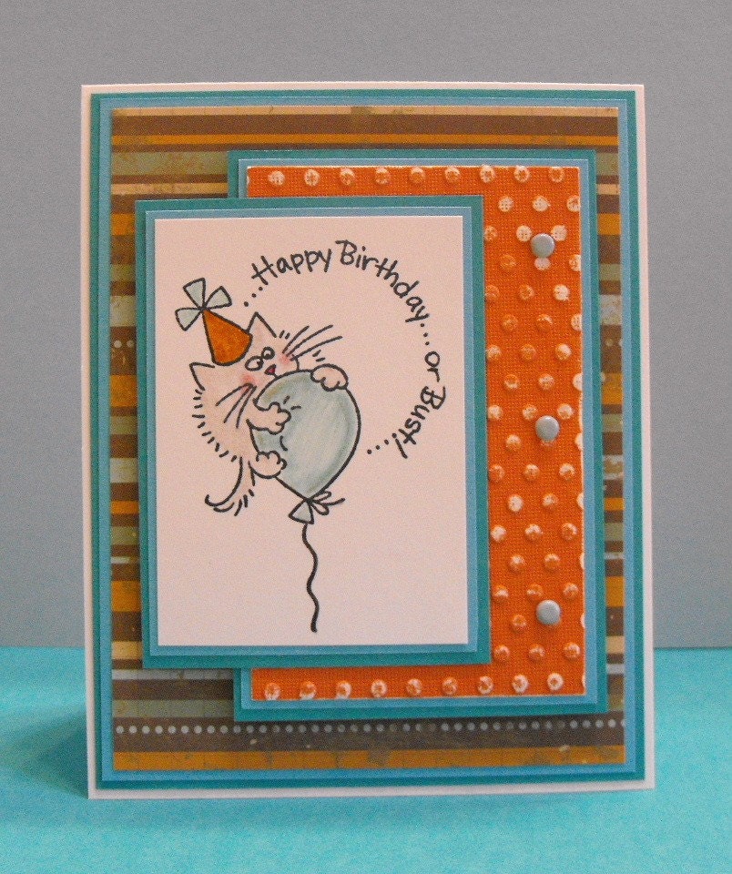 happy birthday cat cards. Happy Birthday Cat Card - Blank. From hdawnparratt