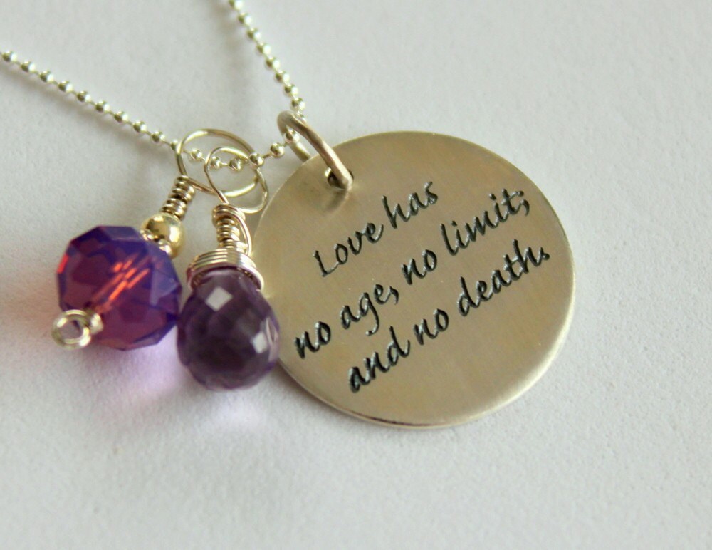 love quotes for anniversary. Custom Love Quote Jewelry,