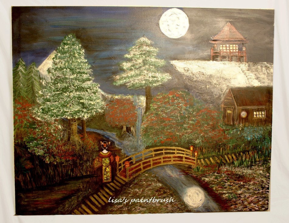 Αποτέλεσμα εικόνας για night painting japanese