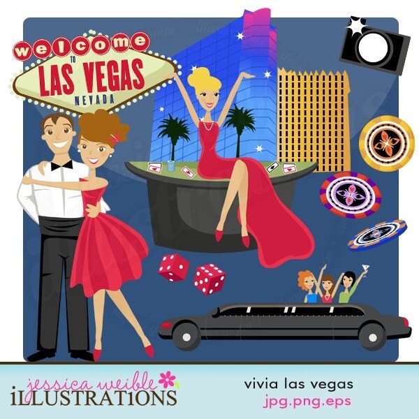 las vegas sign clip art. Viva Las Vegas Cute Digital