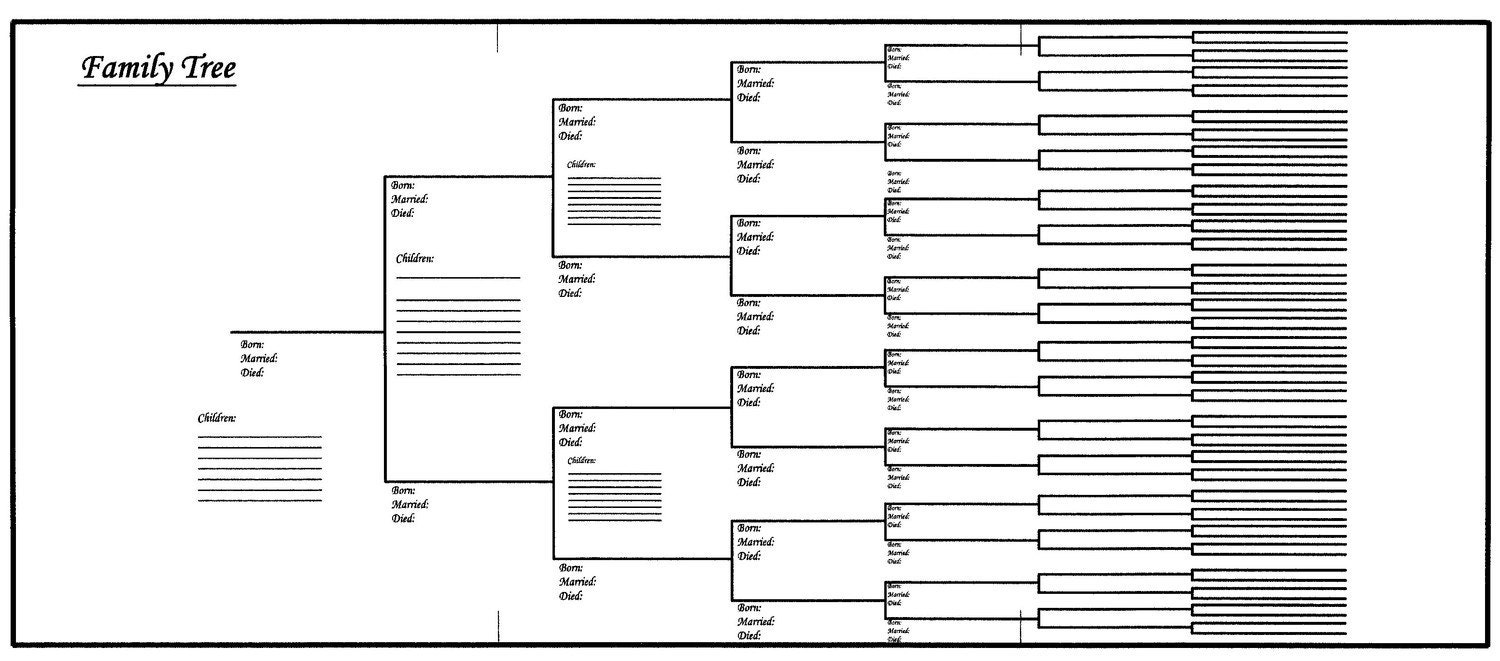 Free Printable Family Tree Charts And Forms Printable Forms Free Online