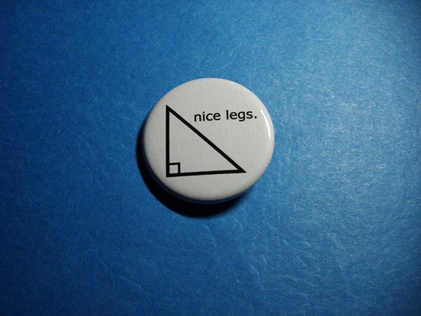 isosceles right triangle. Isosceles Right Triangle Pinback Button. From Vickinator