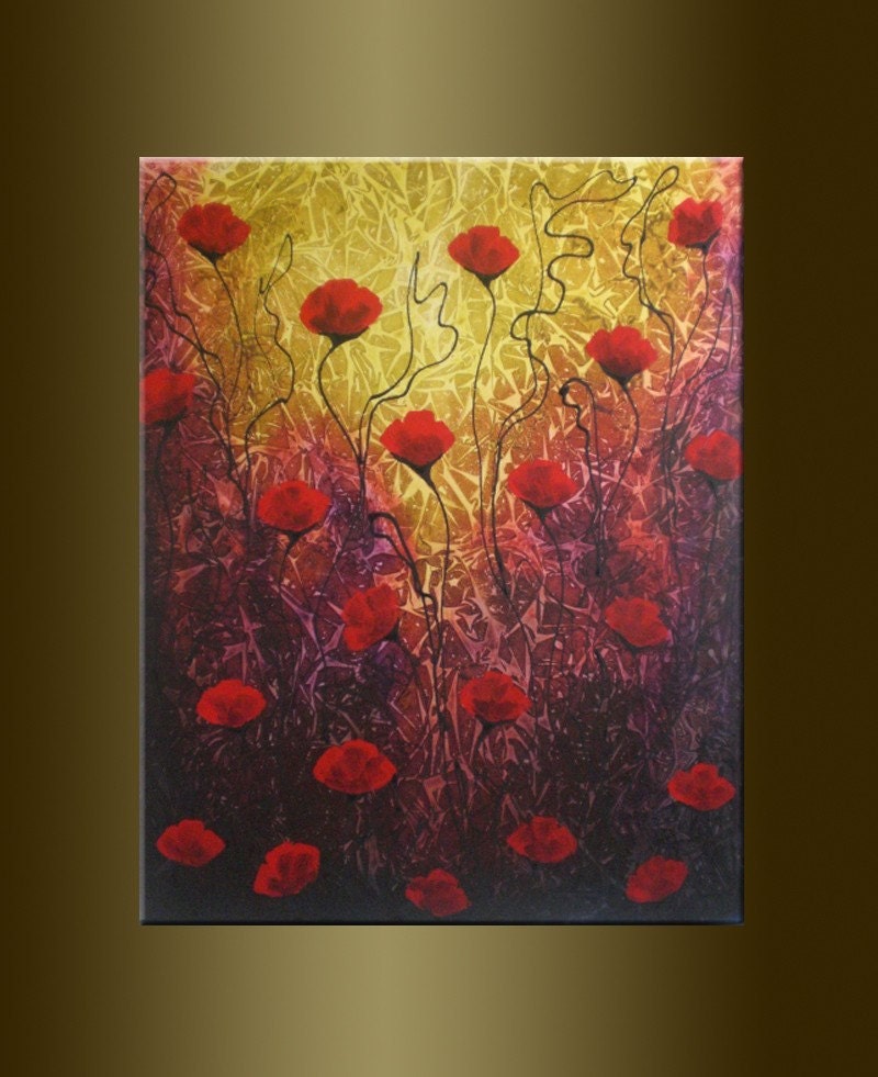 paintings of flowers abstract. ORIGINAL abstract PAINTINGS